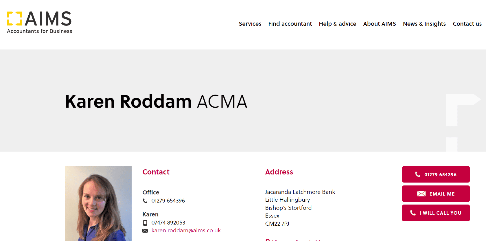 AIMS Accountants For Business - Karen Roddam