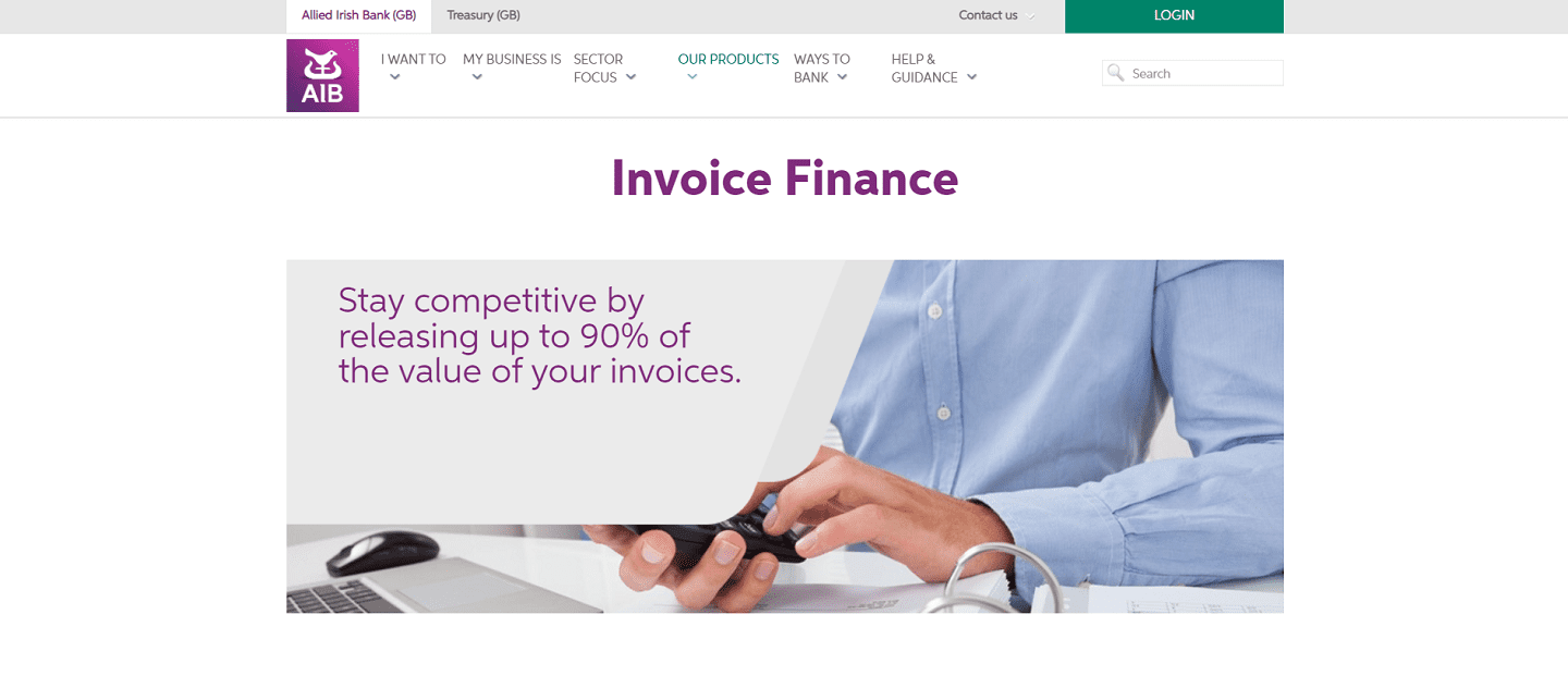 Allied Irish Bank invoice finance