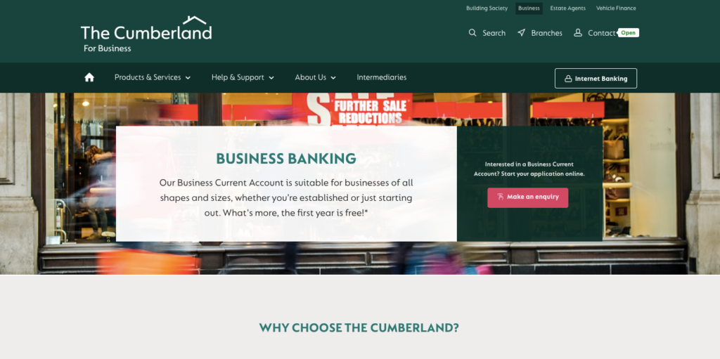 Cumberland Building Society Business Banking 2024 Reviews, Fees & Charges