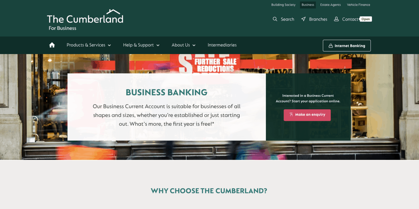 Cumberland Building Society Business Banking