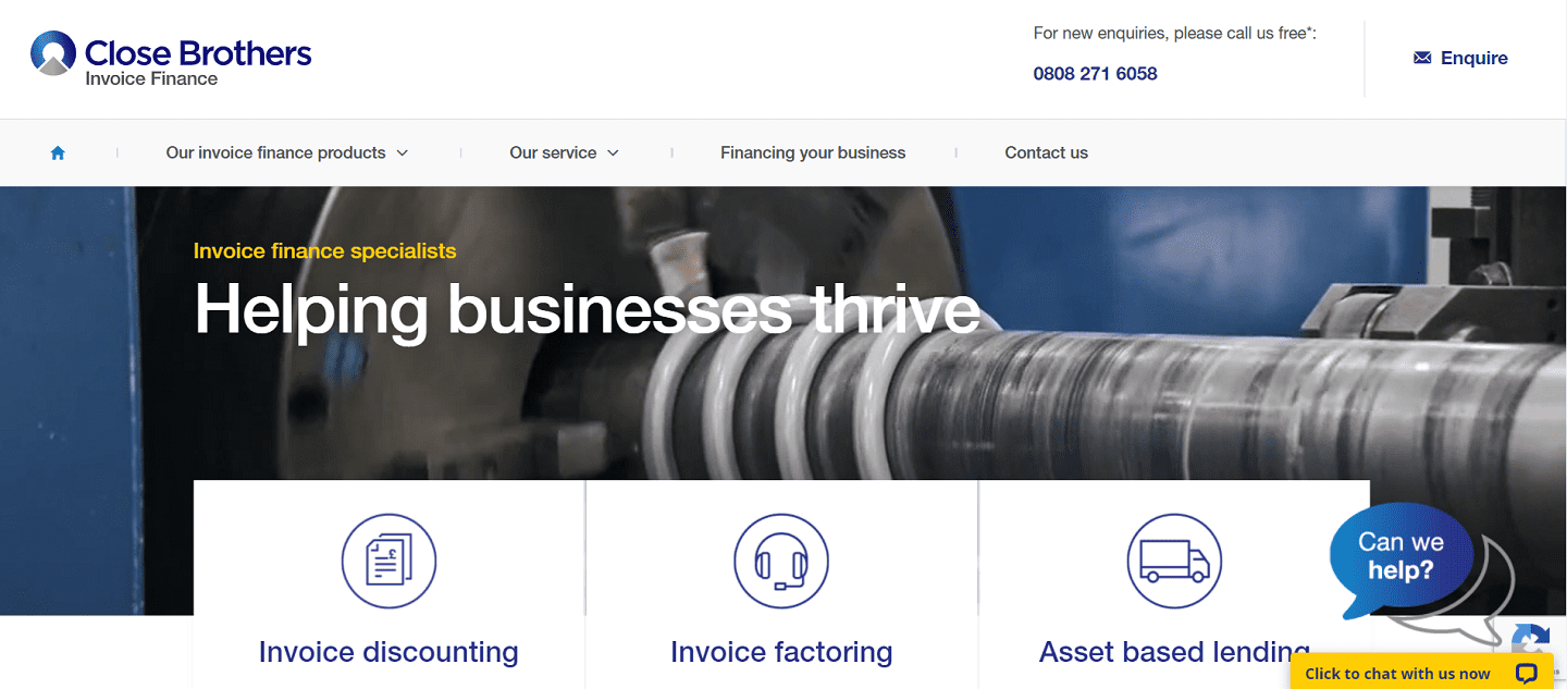 Close Brothers invoice finance