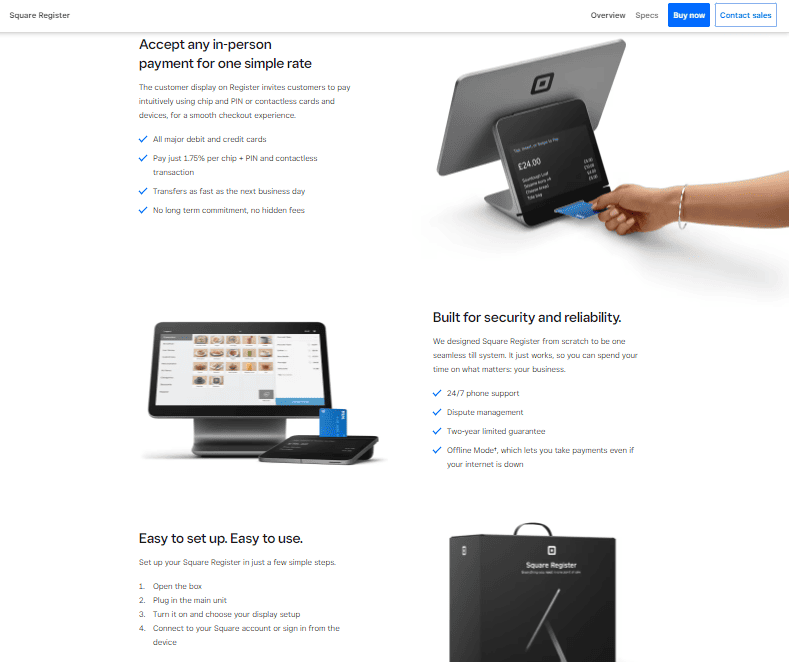 Square Register prices