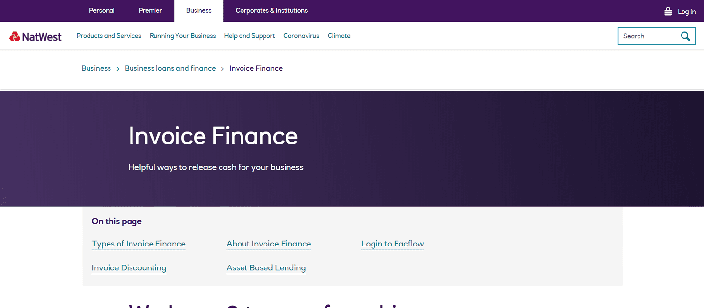 NatWest invoice finance