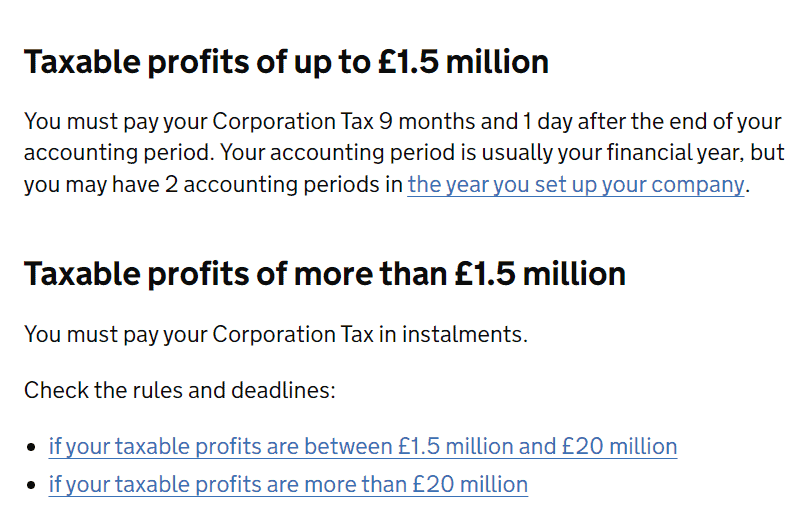 When Is Corporation Tax Due In The UK? 2024 Guide